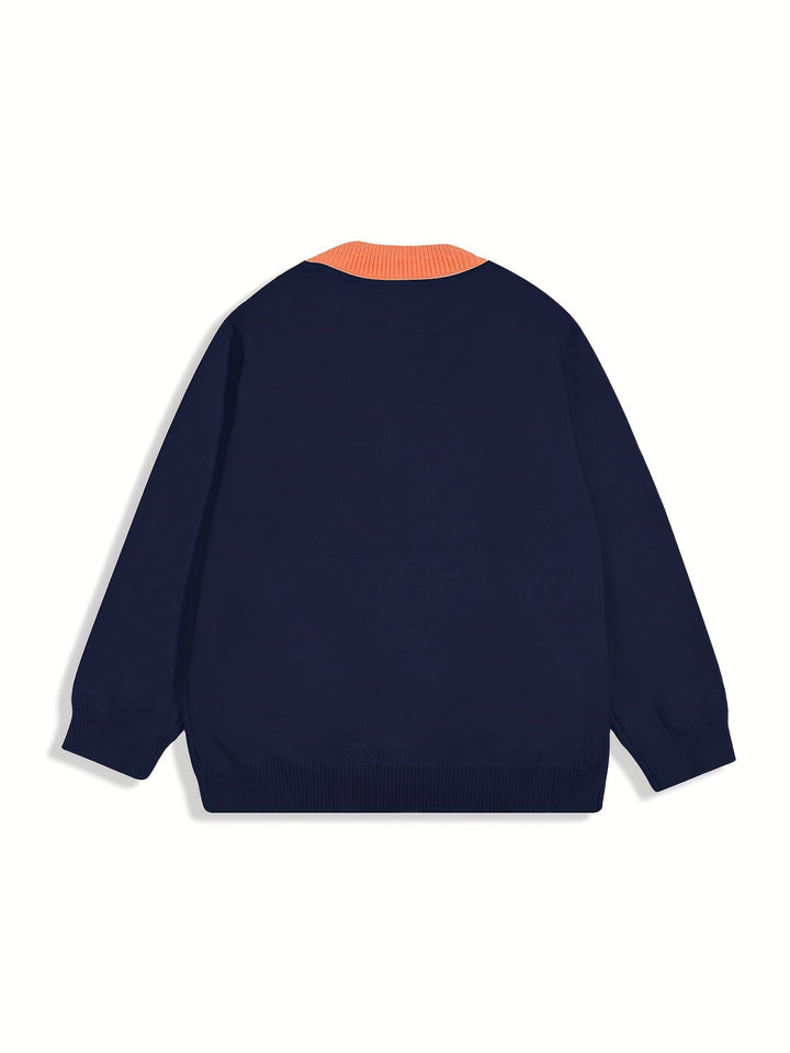 Afslappet Farverig Cardigan