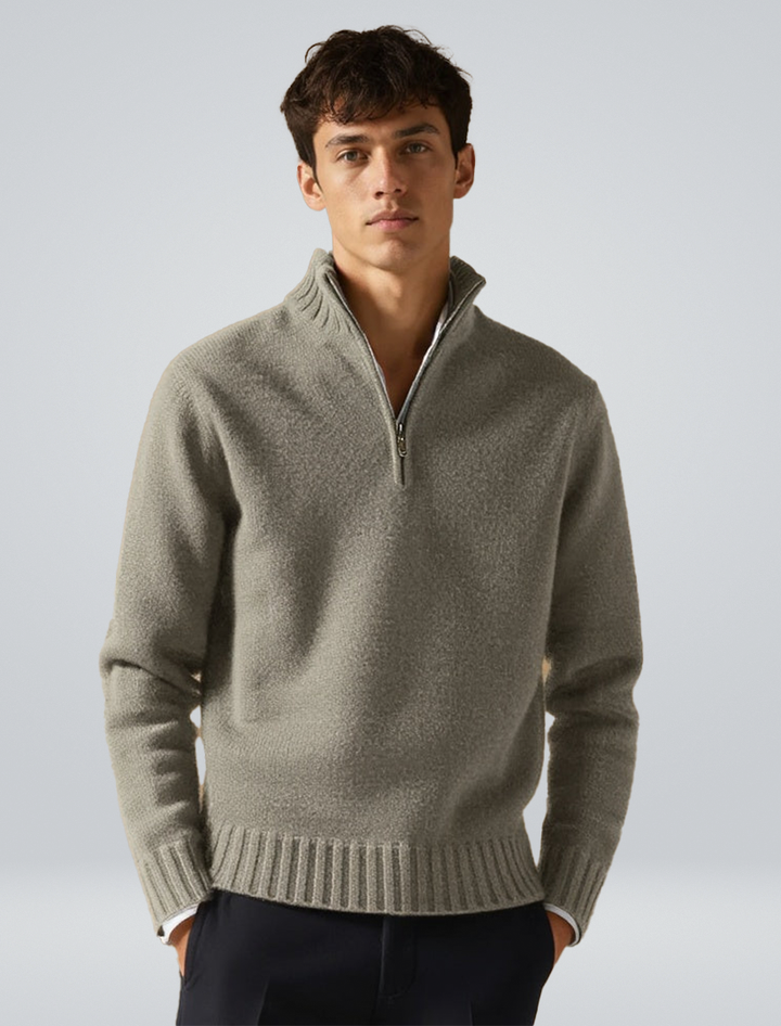 Luksuriøs Halv-Zip Sweater