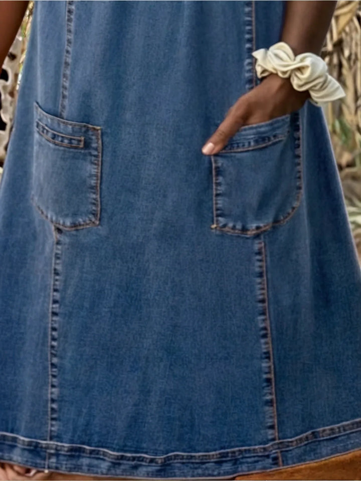 Blød Denim Kjole