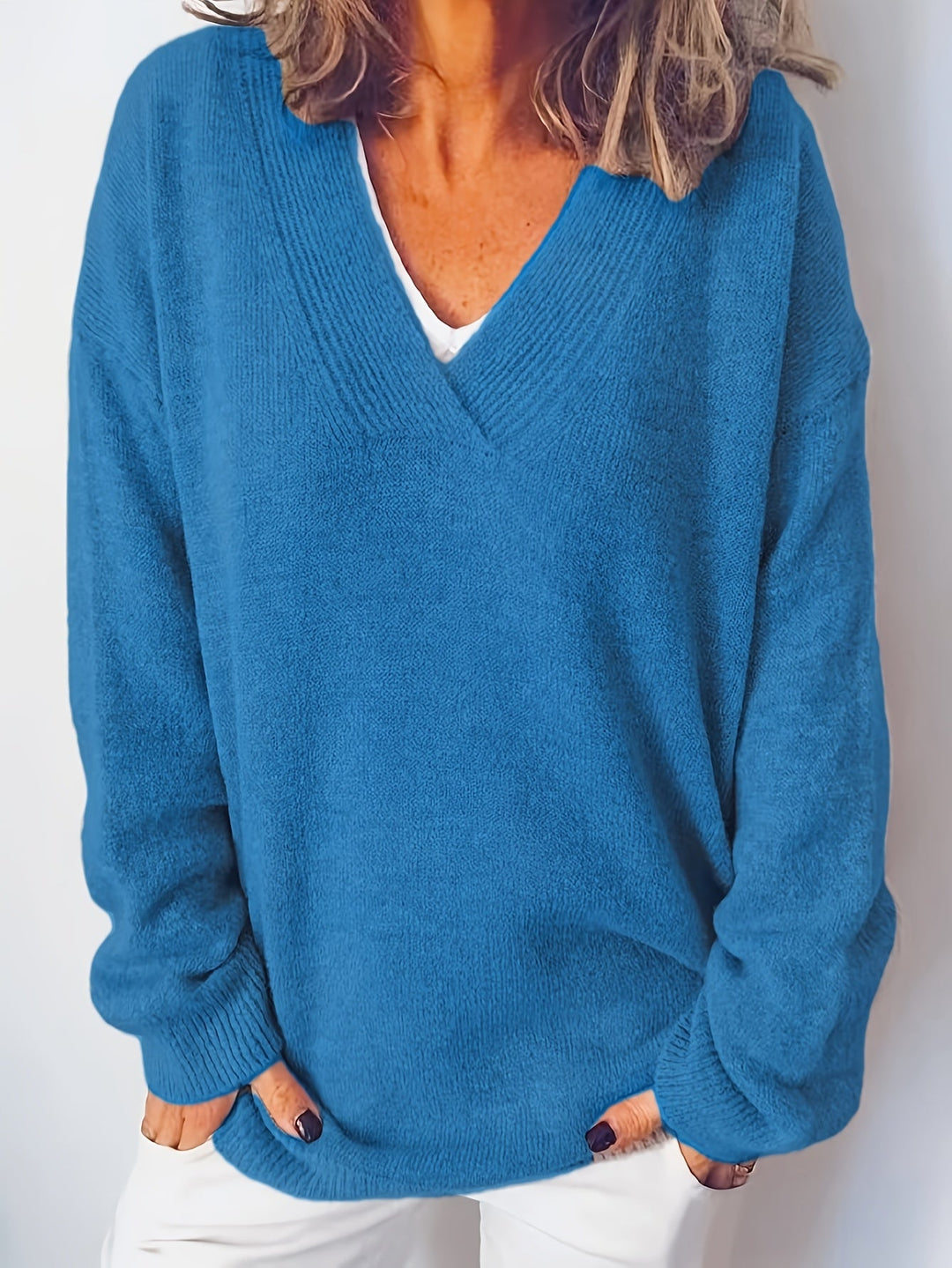 Blød og Tidløs V-Hals Sweater
