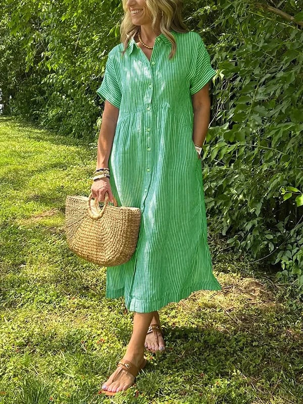 Let Sommerkjole Med Knapper