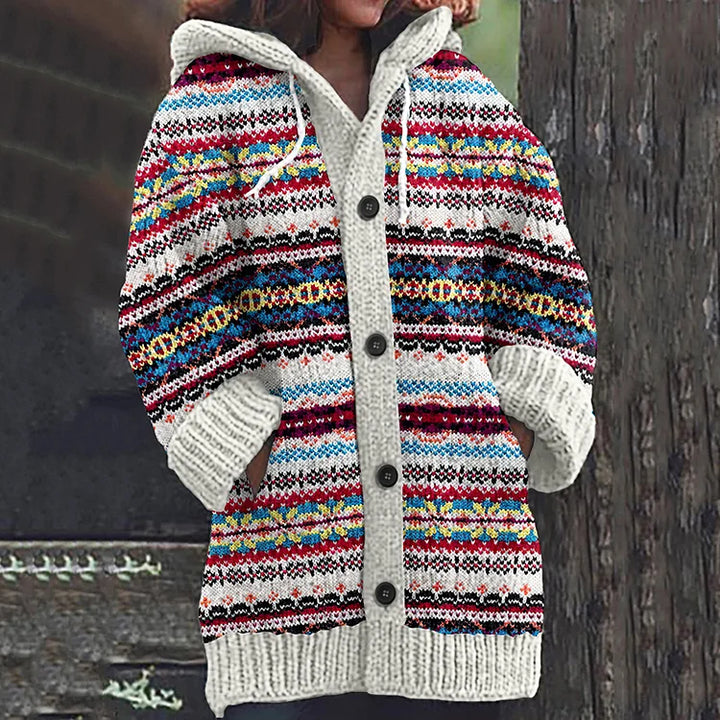 Strikket cardigan i uld